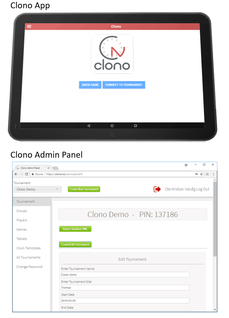 Clono Admin Panel